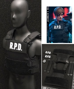 在庫1送料120) 1/6 RPDパッチ付) ベスト アーマー RE2 レオン DAMTOYS バイオハザード (検 ホットトイズ ジル ウェスカー エイダ クリス