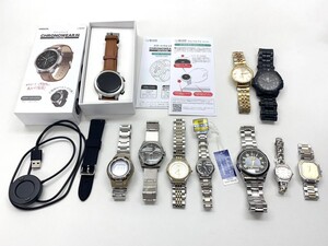 F321-□ 腕時計 まとめ 10点 セット RADO SEIKO CREDOR DOLCE CITIZEN J.HARRISON CASIO Paul Smith 他 ケース1点付き 稼働品有