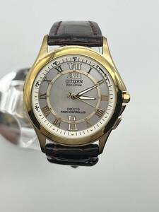 66135 稼働品 CITIZEN シチズン Eco-Drive エコドライブ EXCEED エクシード H430-T005705 電波 ソーラー 腕時計