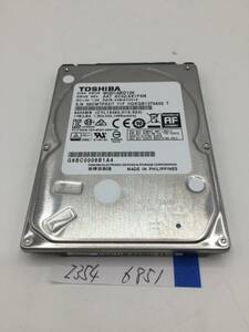 TOSHIBA MQ01ABD100 / 1TB / 2.5インチ HDD / S-ATA / 9.5mm / 正常 / 6851時間