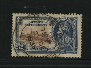 K) 英領 海峡植民地 Straits Settlements 1935 KGV ジョージ5世 SC#215 使用済