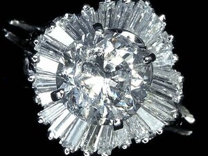 IW11938SS【1円～】新品【RK宝石】《Diamond》上質ダイヤモンド 特大1.028ct!! 極上脇石ダイヤモンド Pt900 超高級リング ダイヤ