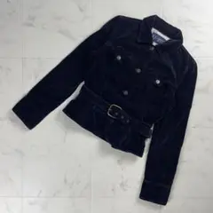 ARMANI JEANS コーデュロイジャケット 黒 サイズ38