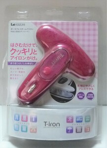 KOIZUMI(コイズミ) T-iron 【ちょこっとはさんで簡単アイロン】ポータブルスチームアイロン ピンク KAS-3000/P