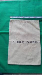 ★★CHARLS JOURDAN Paris シャルルジョルダン　布製巾着袋（クリーム色）　★送料無料。E9