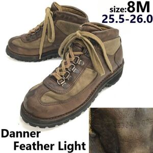 80s/Vintage★Danner/48364★Feather Light/フェザーライト/ワークブーツ【8M/26.0/brown】GORE-TEX/Leather/Hiking/Boots/shoes◆sWB112-7