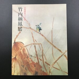 図録『京都画壇の巨匠 竹内栖鳳展』　半券と新聞切り抜き付き　　1990年　日本橋高島屋　日本画　作品集　画集　　河北倫明 平野重光