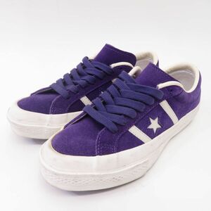 155 CONVERSE STAR&BARS SUEDE コンバース スター アンド バーズ スエード 1CL538 レディース US4/23cm 箱無 ※中古