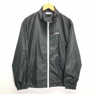 ゴルフにオススメ◎【FILA】フィラ ウィンドブレーカー アウター ジャンパー ナイロンジャケット スポーティーカジュアル 黒 L /Y20903ii