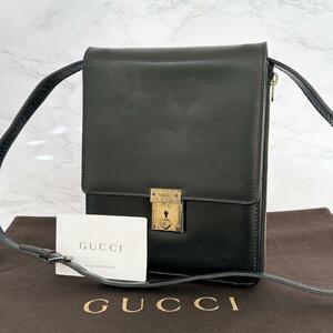 《大特価！》 グッチ GUCCI オールドグッチ ショルダーバッグ ブラック ヴィンテージ　8-16680