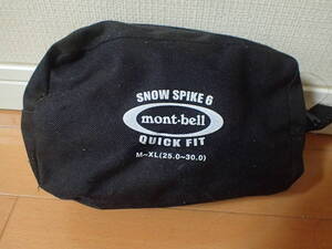 ｍontbellのSNOW SPIKE6アイゼン6本爪モンベル(mont‐bell) スノースパイク6クイックフィット