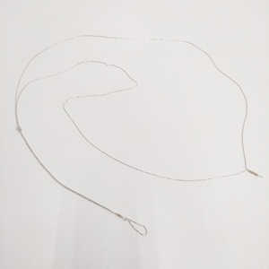 DAN TOMIMATSU 新品 Rope Sew Necklace Silver silver925 K18 yellow gold 24SS シルバーネックレス ダントミマツ/富松暖4-0304G 234420