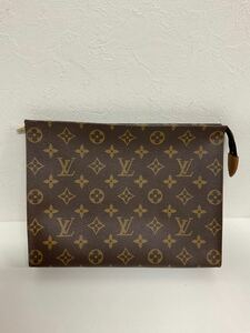 D555-60◆ LOUIS VUITTON／ルイヴィトン ポッシュ トワレット25 モノグラム クラッチバッグ セカンドバッグ