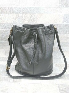 ◇ COACH コーチ OLD COACH 巾着 ショルダーバッグ ブラック レディース P