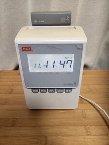 ジャンク品◆MAX　タイムレコーダー　ER-110S5