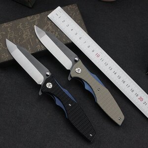 ZT0393 多機能 21.5cm 折りたたみナイフ サバイバルナイフ ハイキング アウトドアナイフキャンプ 野外登山 フィッシング