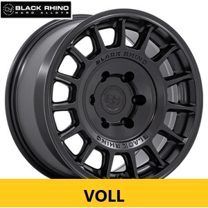 新作 USオフ系 マットブラック BLACK RHINO VOLL 8.5J 17in IS25 139.7 新品4本 トライトンGSR プラド ハイラックス FJ