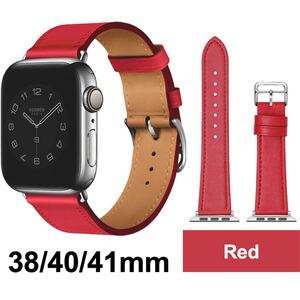 ★新品★ Apple Watch バンド 合皮 38/40/41mm　レッド 未使用品