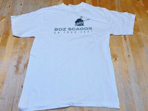 ロックTシャツ★BOZ SCAGGS★2001年JAPANツアー*白*サイズＭ*美品*