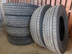 B262 送料無料【205/85R16 117/115】ダンロップ LT03M スタッドレス 6本 2022年製 約8分山