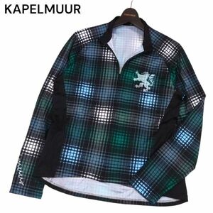 KAPELMUUR カペルミュール 通年 ロゴ★ ストレッチ 長袖 チェック柄 サイクル ジャージ ジャケット Sz.WL　メンズ 自転車　I4T01097_4#O