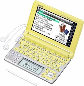 【中古】CASIO Ex-word 電子辞書 XD-A4800YW イエロー 高校生学習モデル ツインタッチパネル 音声対応 120コンテンツ 日本