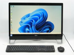 中古 一体型パソコン Win11+office 富士通 FH77/XD core i7-6700T/M.2SSD256+HDD2TB/メモリ16GB/無線内蔵/23インチ/カメラ　　送料無料