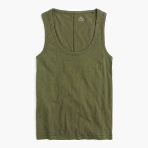 Ｊ．Ｃｒｅｗ　ジェイクルー　Vintage cotton tank top　カーキ　新品タグ付き