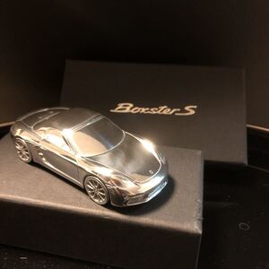 箱入り未使用★ポルシェ ボクスターS　POLSCHE Boxster S ペーパーウエイト メタルカー　純正　ノベルティ★非売品