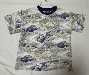 美品　オーシャン　パシフィック　Ocean Pacific 半袖　Tシャツ　ハイビスカス　L