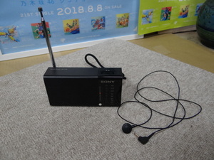 kh00331 AM/FM★ソニー　ハンディポータブルラジオ　ICF-P36 本体のみ　中古品