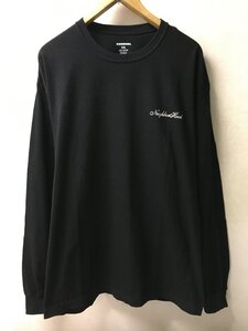 ◆NEIGHBORHOOD ネイバーフッド XXL 美 CLASSIC C-CREW LS ロゴ刺繍 クルーネック カットソー　ロンT Tシャツ 黒 サイズXXL