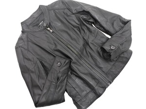 VICKY ビッキー 本革 レザー シングル ライダース ジャケット size1/黒 ◇■ ☆ ekb2 レディース