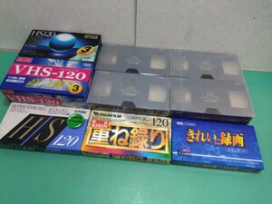 ● 未使用 未開封品 S-VHS/VHS 録画用 ビデオテープ Super Strong/きれい/高画質/重ね録り/TDK/FUJIFILM 他 120分 17本 ④