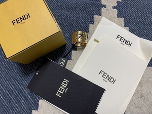 S 新品 2020 FENDI FF リング 指輪 フェンディ 3