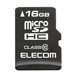 エレコム MicroSDHCカード/データ復旧サービス付/Class10/16GB MF-MSD016GC10R /l