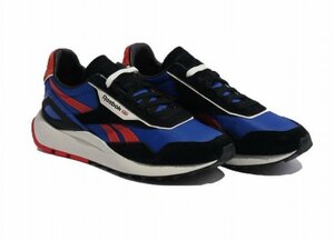 リーボック Reebok スニーカー レガシー AZ GY0419 メンズ 黒 青 赤 軽量 クラシック レザー Legacy AZ ランニング US8.5（26.5cm）