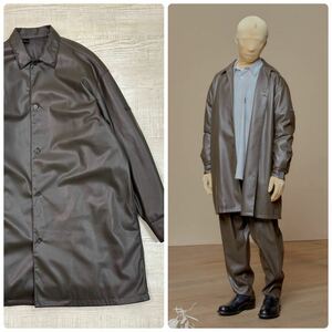 21aw 2021 美品 N.HOOLYWOOD エヌハリウッド SHIRT COAT エコ レザー シャツ コート PRIMALOFT プリマロフト サイズ 38 定価49,500円