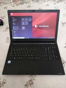 美品 / TOSHIBA Dynabook / 15.6inch / Win10 PRO / 第7世代Core i3 / メモリ8GB / SSD256GB / 光学DVDマルチ / BZ35