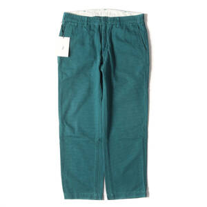 A.D.A.N エーディーエーエヌ パンツ サイズ:M ダック ワーク パンツ WORQ DUCK PANTS TQ0088 テーパード エメラルドグリーン 日本製