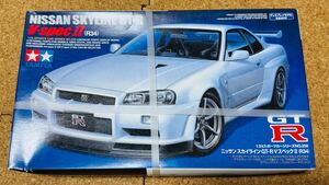 タミヤ ニッサンスカイライン GT-RVスペック II（R34） NISSAN SKYLINE GT-R 1/24プラモデル 長期保管品 未組立