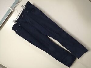 kkaa1903 ■ GAP ■ パンツ ボトムス コットン スリム ネイビー 紺 33 L