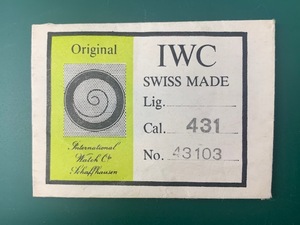 希少 未使用　 IWC 純正パーツ レディース手巻き 純正Cal431ゼンマイ （TI240002）送料無料