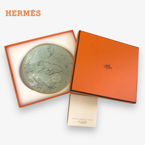 【ITMHPF05SSWQ】未使用 HERMES エルメス 赤道直下のスケッチ プレート 皿 14㎝