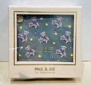 【76】 1円～ 未使用保管品 PAUL&JOE ポールアンドジョー パスケース 小銭入れ 定期入れ クマ 熊 グリーン系 ブランド 人気