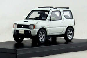 最後の極上２００４年モデルラスト１　新品　1/43 ジムニー XC 2004 ホワイト JB23W ＆defi風時計　