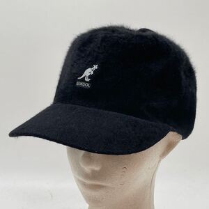 KO1362□KANGOL カンゴール アンゴラ混 キャップ 帽子 ブラック Lサイズ 