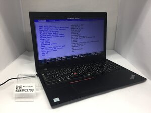 ジャンク/ LENOVO 20LW001BJP ThinkPad L580 Intel Core i5-8250U メモリ8.19GB HDD500.1GB 【K03708】