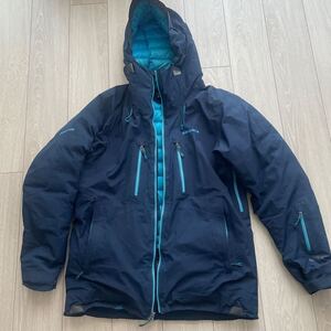 中古　パタゴニア　ゴアテックス　プリモダウンジャケット　ネイビー　サイズ　S patagonia スキー　スノーボード