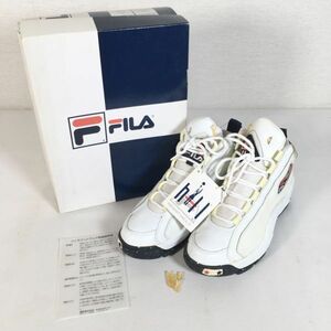 【タグ付き未使用品/難有り/長期保管品】FILA フィラ GRANT HILLⅡ グラントヒル2 ヴィンテージ バスケットシューズ 26.5cm 天然皮革